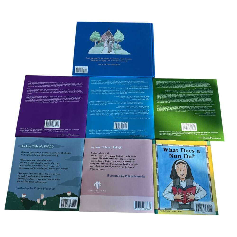 Catholic Vocations Children Books Set Priest Nun Deacon Becoming Where Come From - Picture 5 of 12